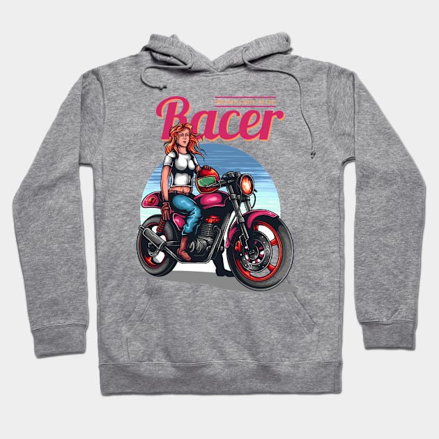 FF Girl Racer 10 - TWO WHEELS MOVE HER SOUL Hoodie by FêriStore'